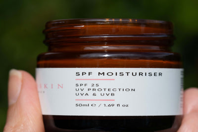 Moisturiser SPF 25 in a morning routine