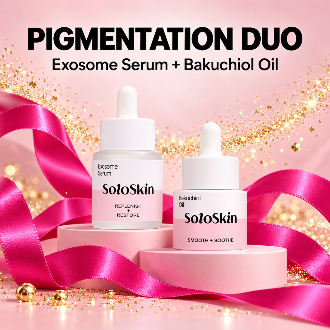 Solo Skin Exosome Serum and Bakuchiol Oil