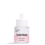 SoloSkin Exosome Serum bottle with pink gradient on a white background